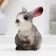 Piggy bank "Rabbit Gray" 10x8x12cm