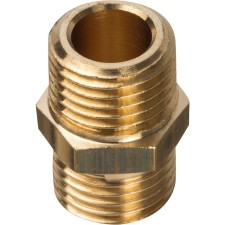 Ниппель STOUT SFT-0003-001414, 1/4", наружная/наружная резьба