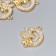 Decor for creativity Metal "Fairy and Month" rhinestones 2.1x1.9 cm