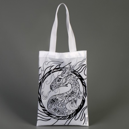Shopper bag, coloring "Fire Dragon", 32 x 23 cm-2