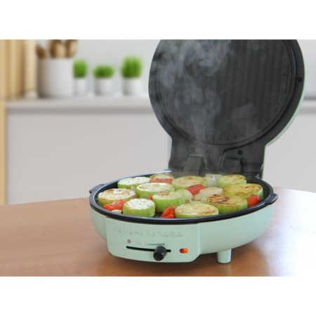 Electric grill Oursson EG0702/PM "Provence Meptya", 1650 W, anti -stick coating, peppermint color-7