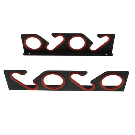 Holder for safe storage of fishing rods, wall-flowing, black-9