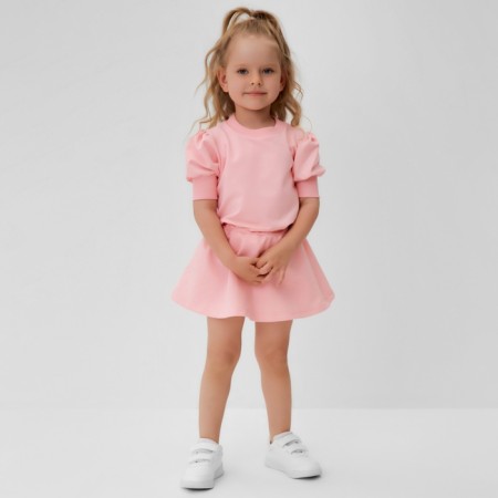 A set for a girl (sweatshirt and skirt) minku, pink color, height 98 cm-14