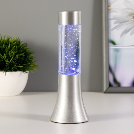 Lava Lava lamp "Cylinder chrome", 17 cm (from Bat. 3hlr44)