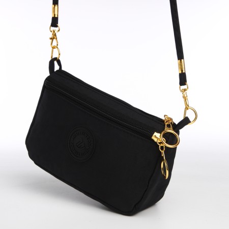 Bag Women's Cross-Bodi with a zipper, black color-1
