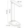ARTE LAMP London A5124LT-1WH, LED, 5 W, 17x12x32 cm, 200 lm, white, white