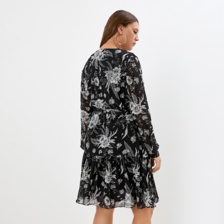 Women's dress MIST PLUS-SIZE, R.50, Black-2
