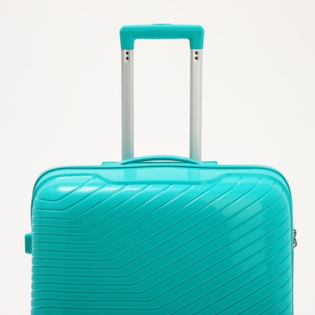 Big suitcase 28 ", a lightning department, code castle, 4 wheels, turquoise color-4