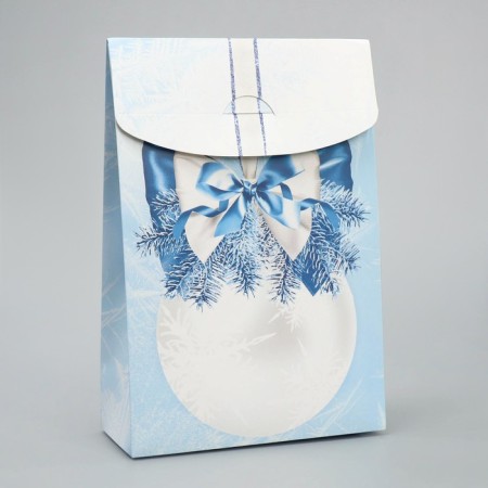 Folding box "Snow ball", 15 x 7 x 22 cm, new year-4