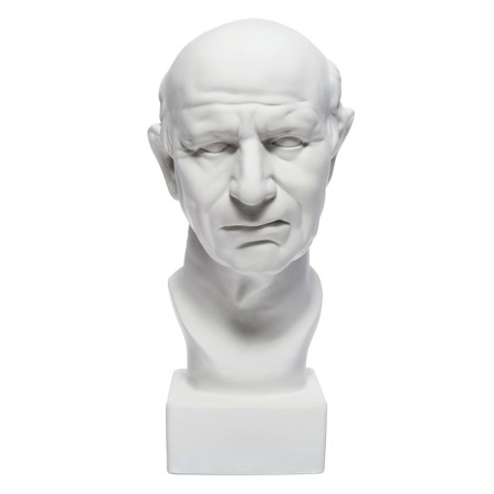 Gypsum figure Roman head, 25 x 25 x 60 cm
