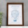 Photo frame wood 21x30 cm, walnut