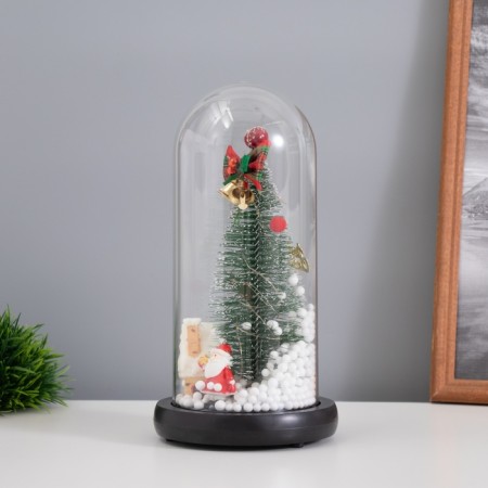 Summer Santa Clab and gingerbread luminaire 1.5W, LED, 3XAAA, Black USB 11x11x21cm-2