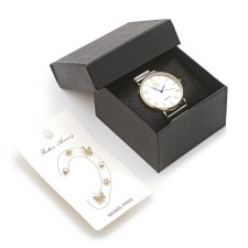 Women's gift set 7 in 1: Women's watch women's shikai 024, earrings, D-3.8 cm