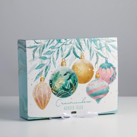 Folding Gift Box "Magic", 31 x 24.5 x 9 cm, New Year-4