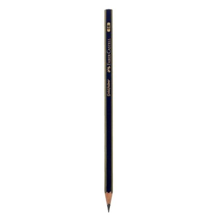 Pencil black-granographic Faber-Castell Goldfaber 1221 5b, hexagonal, price for 1 pcs-3