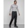 Trouses insulated sporty male winter, size 48, black color