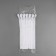 Lightning secret, No. 3, non -proceeding, castle machine, cotton, 20 cm, white color