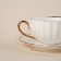Tea steam porcelain SL Home "Garda", 2 items: a cup 200 ml, a saucer d = 15 cm, white color