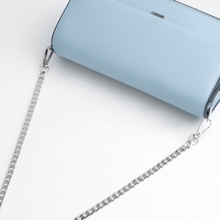 A chain for a bag, with carbines, iron, 12.5 × 7.5 mm, 60 cm, silver color-2