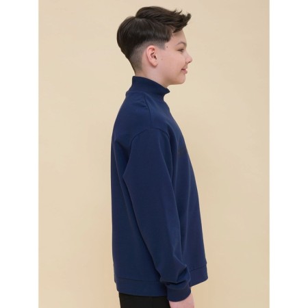 Sweatshirt for boys, height 134 cm, dark blue color-2