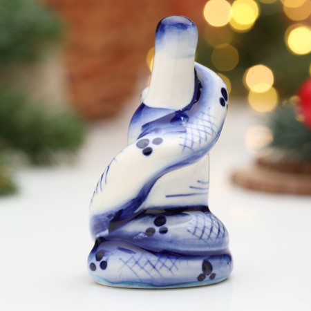 Souvenir "Snakes with a bottle", Gzhel, 8.5 cm-2