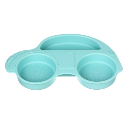 Silicone children's plate "Machine" with sections, color mix-5