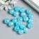 Plastic beads "Bright-blue balls with sparkles" glow in the dark set of 20 g d = 1.2 cm