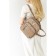Women's backpack, eco -leather, ludor beige, 24x12x30 cm