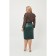 Female skirt, size 60, green color