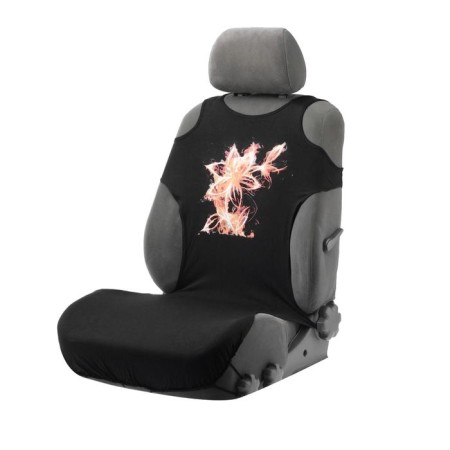Case-Mike "Fire Flower", in the front seat, cotton