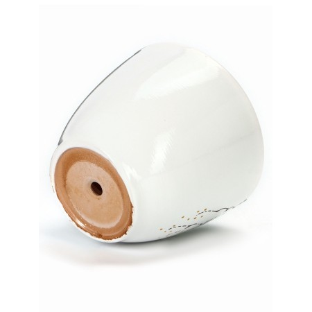 Flower pot "Birds" 1 l, white-5