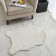 Plush mat Sofi de Marko, size 80x120 cm, cream color