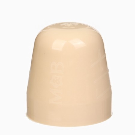 A bottle of feeding "Bunny" 150 ml, cylinder, with handles, beige color-2