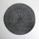 Serving napkin on the table "dew", d = 41 cm, black color