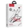 Hoco ES53 headphones, wireless, vacuum, 5 b, 100 mAh, microphone, red
