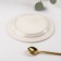 Ceramic pies “sea surface”, D = 15.5 cm, beige color