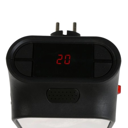Portable heater Luazon LTO-09, 500W, 23 m², 2 modes, black, Eurovilka-3