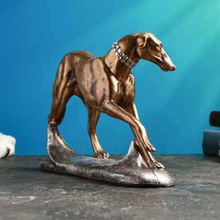 Figure "Borza" bronze with silver, 25x17cm-2