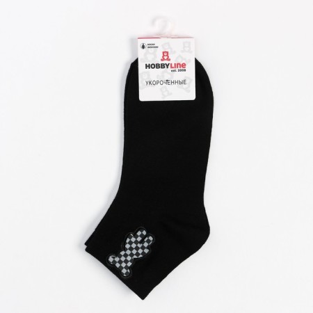 Women's socks "Bear in the cage" A. Nzhvip1301-04, black color, river 36-40-4