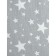 Pillow orthopedic roller with buckwheat luster, size 20x50 cm, stars, color gray