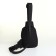 Slong bag from textiles, black color