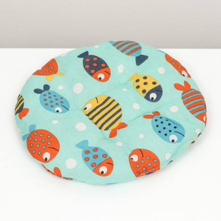 Animal bed bed (cotton filler), 38 cm, with fish-2