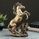 Figure "Horse on Stone" 20x10x30 cm, bronze with gilding