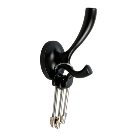 Furniture hook Cappio Cone, two -rod, black color, 3 pcs.-2