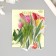Stickers for creativity PLC PVC "Tulips" set 40 pcs 9x10.5 cm
