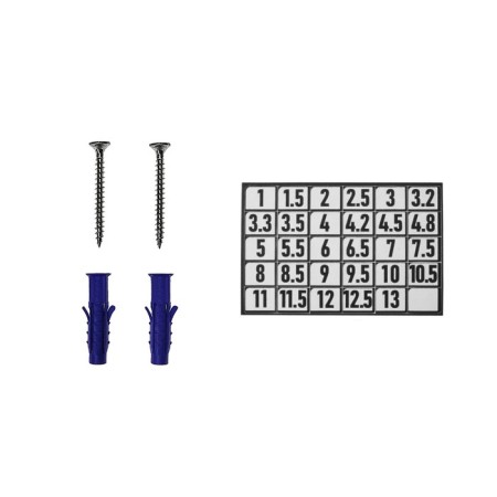 Holder for storage of drills for 29 seats, wall, galvanized steel-5