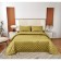 Kit: bedspread, pillowcase, size 240x260 cm, 50x70 cm - 2 pcs, mustard color
