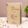 Wooden postcard "Happy Birthday!" Handmade, light, bear, 12x8 cm
