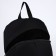 School textile school 46x30x10 cm, vertical pocket, black color