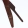 Women's belt, width 6 cm, buckle metal, brown color
